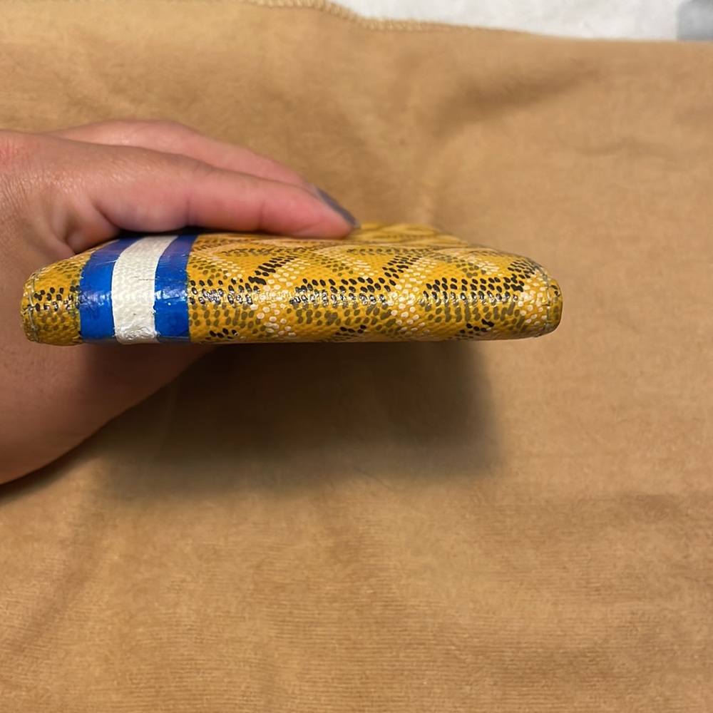 Authentic Goyard K5 Yellow Men’s Wallet - Picture 3 of 7
